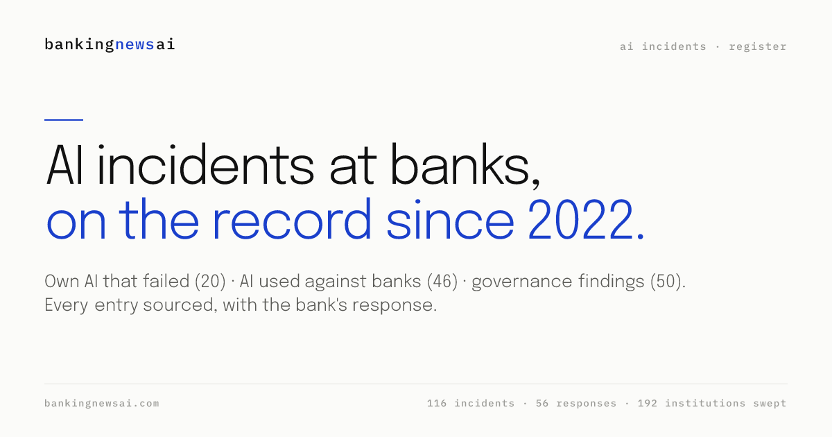 AI incidents at banks: the register since 2022 | BankingNewsAI