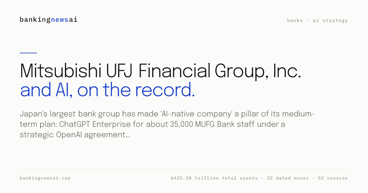 MUFG Competitors and Alternatives (2026) | BankingNewsAI