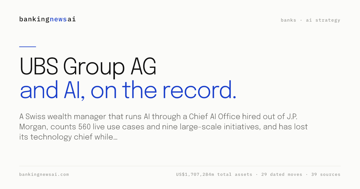 UBS Group AG Competitors and Alternatives (2026) | BankingNewsAI