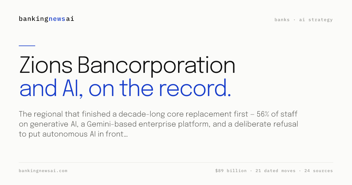 Zions Responsible AI: Governance Committee, Human Review | BankingNewsAI
