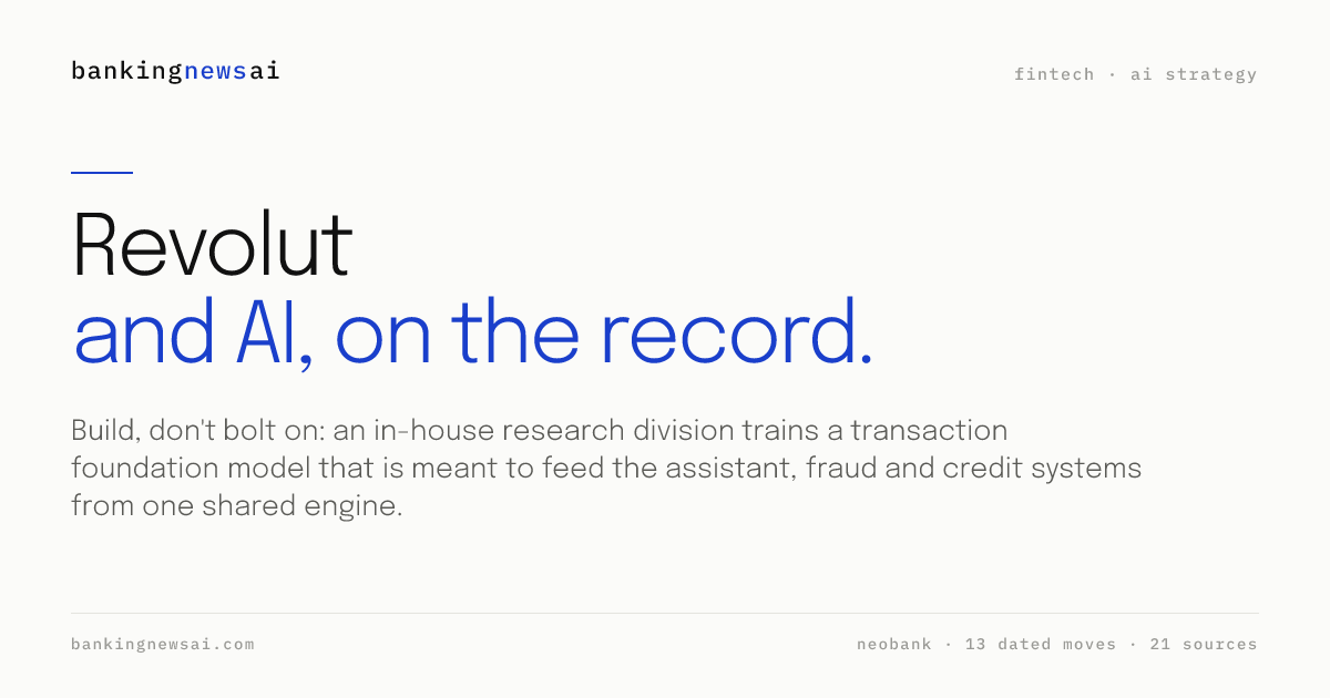 Revolut AI Strategy: PRAGMA, AIR, Revolut Research, Leaders | BankingNewsAI